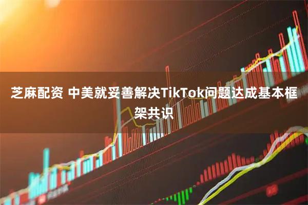 芝麻配资 中美就妥善解决TikTok问题达成基本框架共识